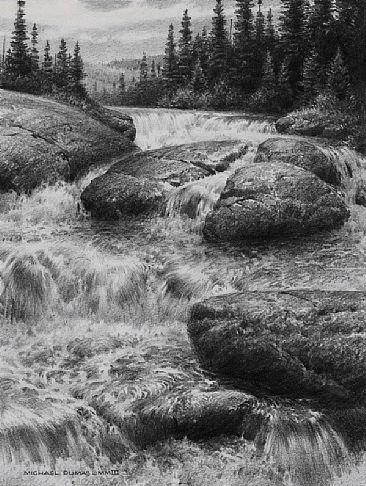 Running High - The chutes, LaMabbe Creek by Michael Dumas